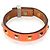 Bracciale borchiato Mini Dog Clous Carrés placcato oro Hermès - vista 3