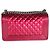 Chanel Boy Bag Old Medium aus metallischem Lackleder, gesteppt, rosa Pink - Ansicht 2