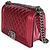 Chanel Boy Bag Old Medium aus metallischem Lackleder, gesteppt, rosa Pink - Ansicht 3