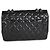 Gabrielle Borsa Chanel Jumbo Single Flap in pelle d'agnello matelassé nera Nero - vista 2