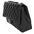 Gabrielle Borsa Chanel Jumbo Single Flap in pelle d'agnello matelassé nera Nero - vista 3