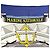Hermès Hermes Paris Vintage Seidentuch Marine Nationale 1958 Peron Blue Blau - Ansicht 2