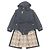 Abrigo de nylon Burberry Nova check Negro