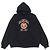 Sudadera con capucha de algodón Balenciaga con estampado de logo college y efecto desgastado Negro