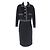 Conjunto de 2 piezas CHANEL de lana y seda Negro