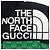 Chaleco de plumón de algodón Gucci The North Face Negro Verde - vista 5