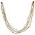 Collana a sei fili di perle d'acqua dolce Tasaki Pearls Argento - vista 2