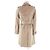 Burberry London Trench Coat de algodón y cuero Beige - vista 3
