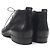 Stivaletti stringati in pelle e metallo con logo LV Louis Vuitton Nero - vista 4