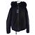 Louis Vuitton Jeansjacke mit Waschbärfell Schwarz