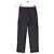 Pantalones rectos de algodón grises Bonpoint - vista 4