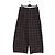 Autre Marque Pantalones anchos de cuadros Negro
