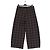 Autre Marque Pantalones anchos de cuadros Negro - vista 2