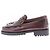Weekend Max Mara Mocassins en cuir à micro-clous bordeaux - vue 2
