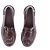 Weekend Max Mara Mocassins en cuir à micro-clous bordeaux - vue 4