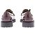 Weekend Max Mara Mocassins en cuir à micro-clous bordeaux - vue 7