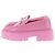 Jimmy Choo Mocasines rosas "Bryer" de cuero charol - vista 2