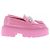 Jimmy Choo Mocasines rosas "Bryer" de cuero charol - vista 6