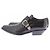 Paco Rabanne Botines vaqueros cortos en cuero negro - vista 2