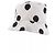 Prada Cappello bianco a pois neri - vista 2