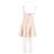 Vestido curto rosa Leslie Amon - vista 2
