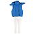 Autre Marque Kurze blaue Steppjacke