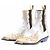 Autre Marque Botas Santiags doradas y plateadas Plata