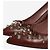 Miu Miu Décolleté in pelle marrone con borchie - size EU 38.5 - vista 4
