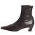 Khaite Botas de cano curto em couro castanho - size EU 38 Marrom