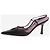 Chanel Black perforated leather slingback heels - size EU 38
