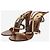 Gucci Sandali con tacco marroni e oro - size EU 39 Marrone - vista 2