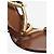 Gucci Sandali con tacco marroni e oro - size EU 39 Marrone - vista 5