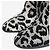 Dolce & Gabbana Stivali alti in lurex leopardato nero e argento - taglia EU 40 - vista 4