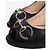 Gucci Black Horsebit Peep-Toe Pumps - Größe EU 38.5 Schwarz - Ansicht 4
