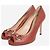 Gucci Mauve Horsebit Peep-Toe Pumps - Größe EU 38.5 Braun - Ansicht 2