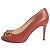 Gucci Mauve Horsebit Peep-Toe Pumps - Größe EU 38.5 Braun