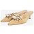 Manolo Blahnik Mules dorati con perle finte - size EU 39.5 D'oro - vista 2