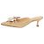 Manolo Blahnik Goldene Mules mit Kunstperlen - size EU 39.5