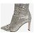 Jimmy Choo Glitzernde silberne Stiefeletten - size EU 39 (UK 6)