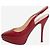 Valentino Slingback-Pumps aus rotem Leder - size EU 39
