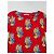 Top Miu Miu Seda Rojo Estampado Floral Blanco Roja Azul Gris Amarillo - vista 4