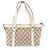 Borsa Tote Gucci GG Canvas Leather Marrone Crudo - vista 3