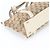 Borsa Tote Gucci GG Canvas Leather Marrone Crudo - vista 5