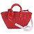 Borsa Balenciaga Bistro XS Basket in pelle Rosso