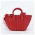 Borsa Balenciaga Bistro XS Basket in pelle Rosso - vista 4