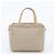 Borsa Tote Fendi Zucchino FF Canvas Leather Beige