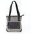 Gucci GG Canvas Leder Tote Bag Schwarz Beige