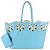 Céline Borsa Tote in pelle Celine con motivo floreale Blu