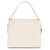 Tote Sac à main cabas Prada B11026 en cuir Écru - vue 3
