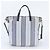 Tote Prada Triangle Logo Leder 2-Way Tasche Blau Marineblau - Ansicht 4